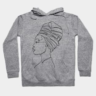 Black woman head wrap Hoodie